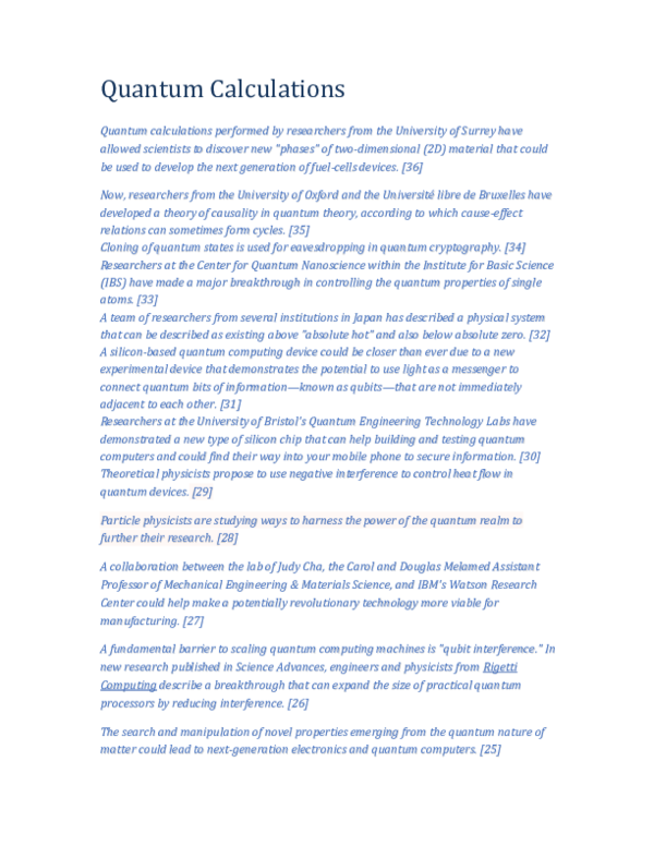 (PDF) Quantum Calculations