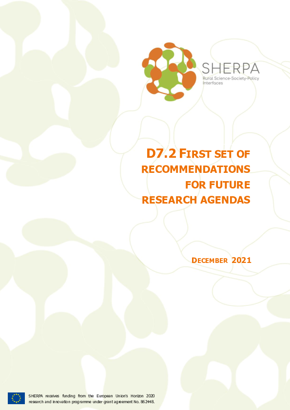 (PDF) D7.2 First set of recommendations for future research agendas
