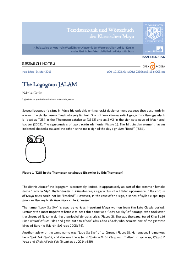 (PDF) The Logogram JALAM