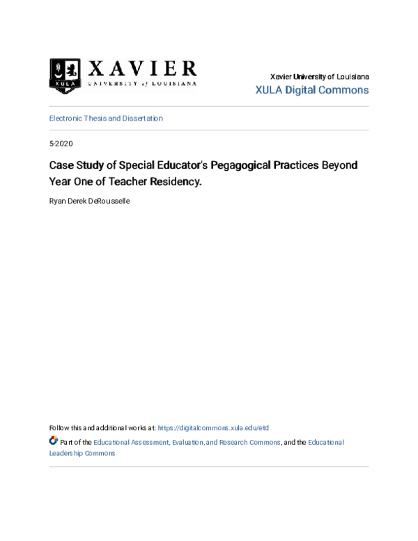(PDF) Case Study of Special Educator\u27s Pegagogical Practices Beyond ...