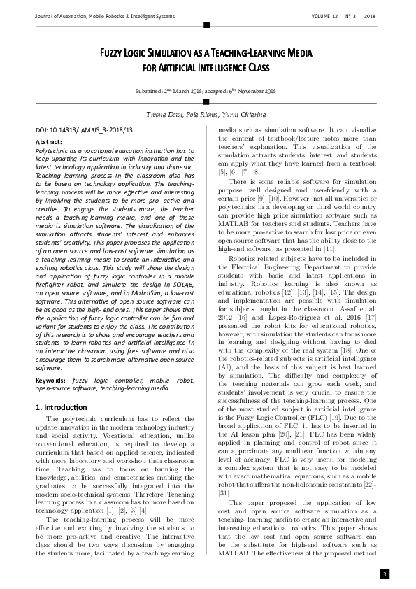 (PDF) An Fuzzy Logic Simulation As a Teaching-Learning Media for ...