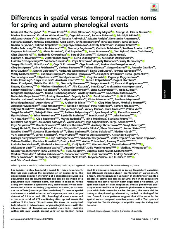 (PDF) Differences in spatial versus temporal reaction norms for spring ...