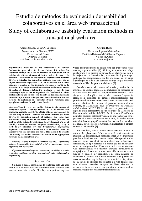 (PDF) Study of collaborative usability evaluation methods in ...