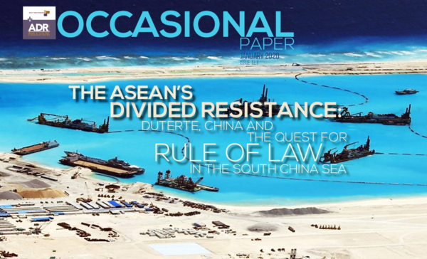 (PDF) Divided Resistance: ASEAN, China and the South China Sea Disputes