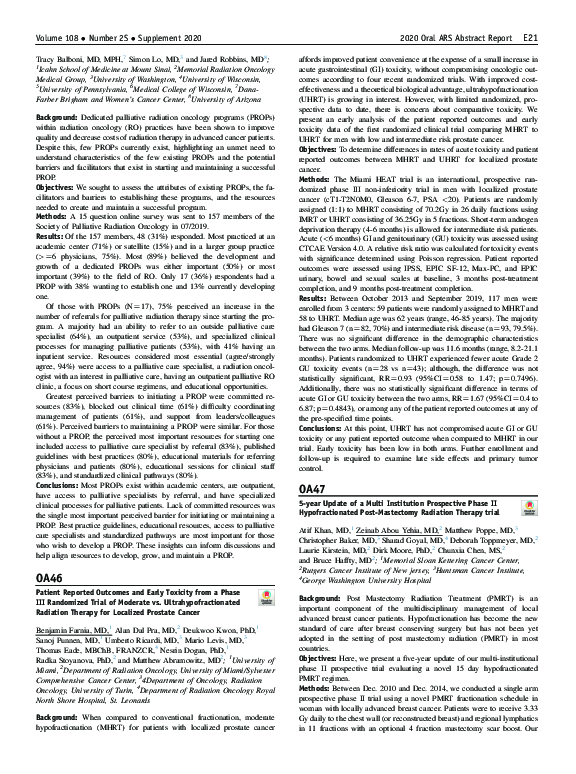 (PDF) Patient Reported Outcomes and Early Toxicity from a Phase III ...