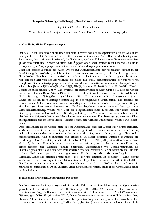 (PDF) Hanspeter Schaudig (Heidelberg), 