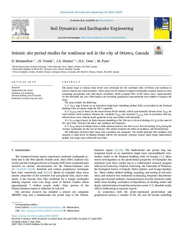 (PDF) Seismic site period studies for nonlinear soil in the city of ...