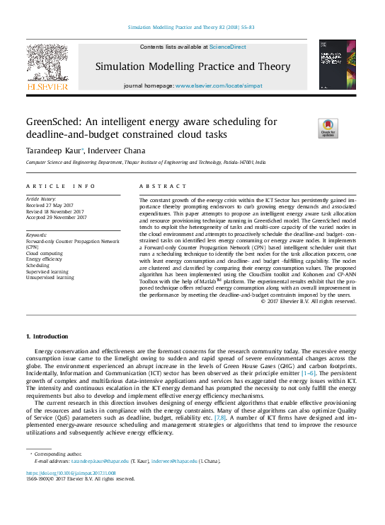 (PDF) GreenSched: An intelligent energy aware scheduling for deadline ...
