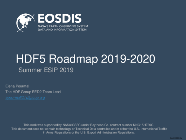 (PDF) HDF5 Roadmap 2019-2020