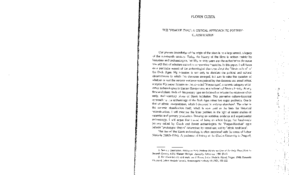 (PDF) The 'Prague type'. A critical approach to pottery classification