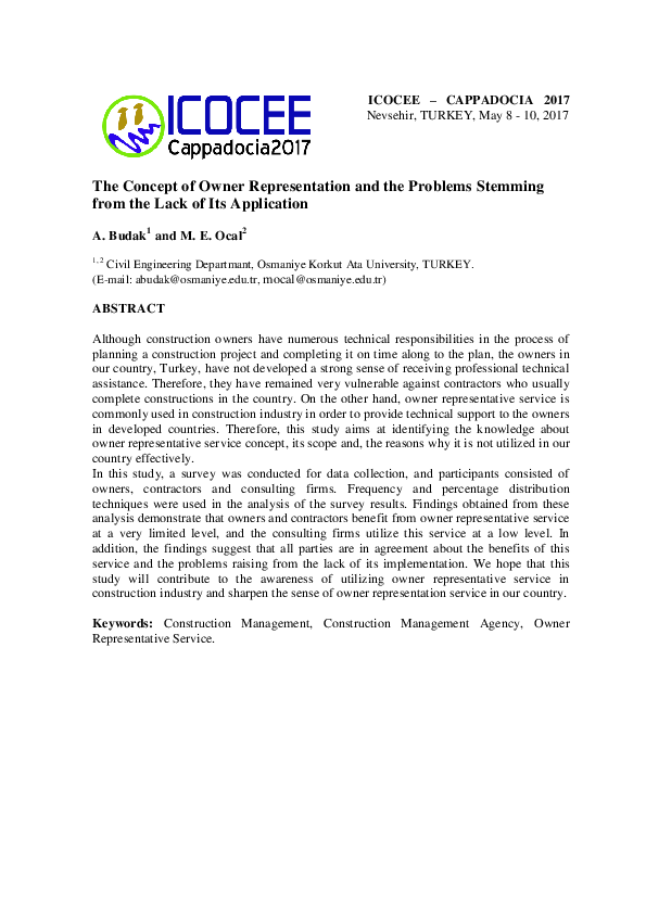 (PDF) The Concept of Owner Representation and the Problems Stemming ...