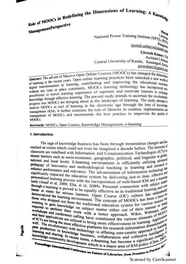 (PDF) Role of MOOCs in Redefining the Dimensions of Learning: A ...