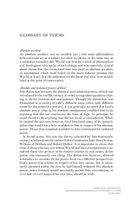 (PDF) Glossary of terms