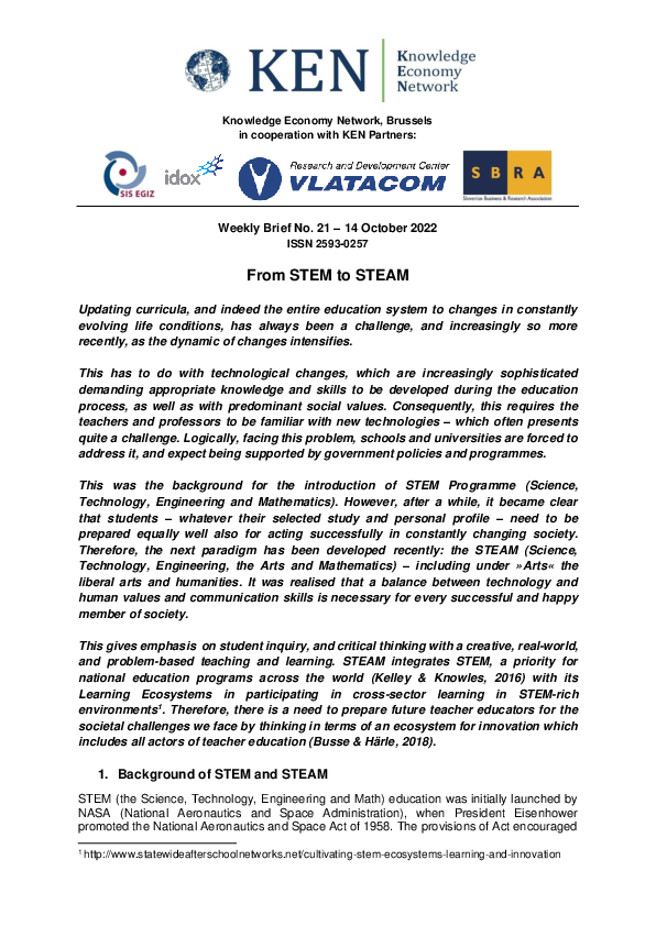 (PDF) From STEM to STEAM