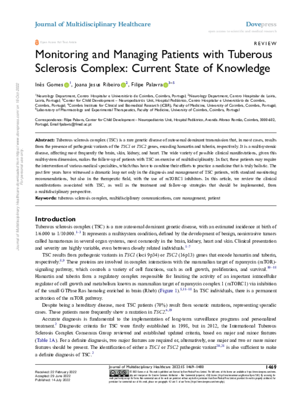 (PDF) Monitoring and Managing Patients with Tuberous Sclerosis Complex ...