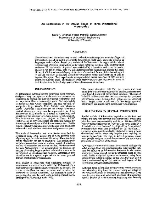 (PDF) An Exploration in the Design Space of Three Dimensional Hierarchies