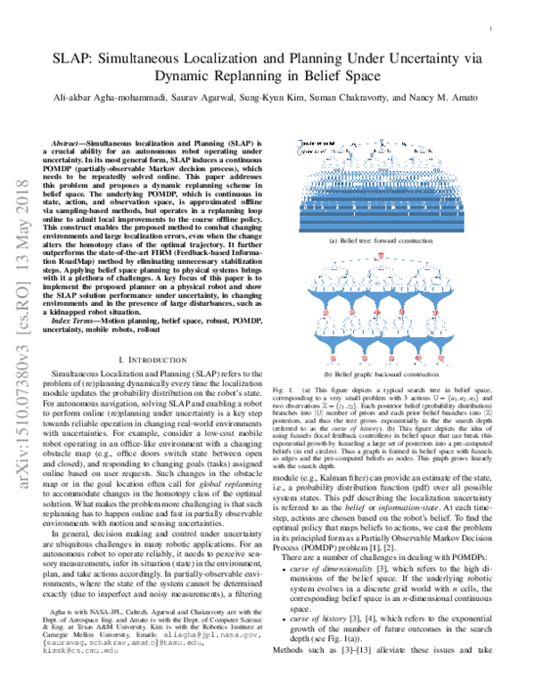 (PDF) Simultaneous Localization and Planning for Physical Mobile Robots ...