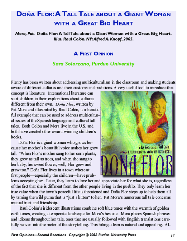(PDF) Doña Flor: A Tall Tale about a Giant Woman with a Great Big Heart