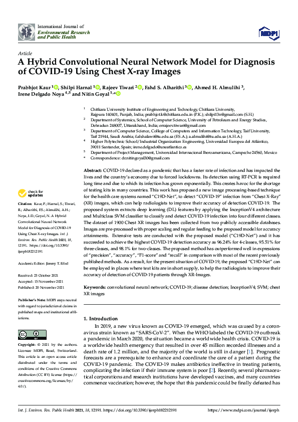 (PDF) A Hybrid Convolutional Neural Network Model for Diagnosis of ...