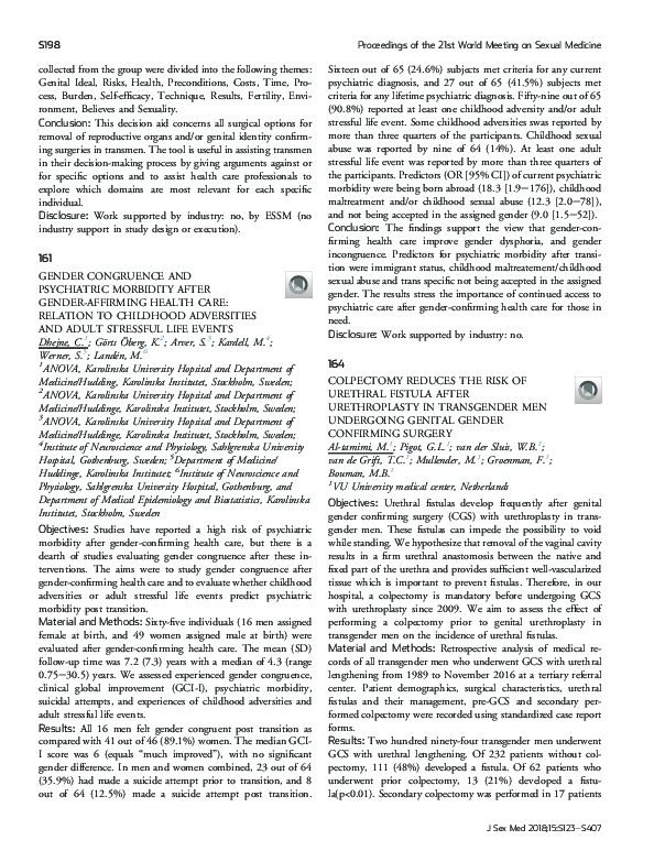 (PDF) 164 Colpectomy reduces the risk of urethral fistula after ...