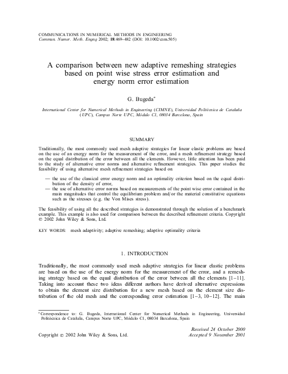 (PDF) A comparison between new adaptive remeshing strategies based on ...