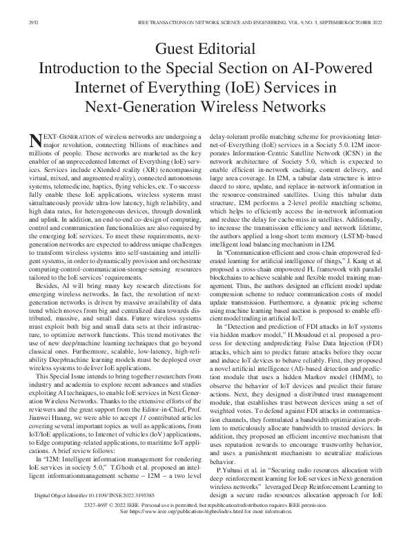(PDF) Guest Editorial Introduction to the Special Section on AI-Powered ...