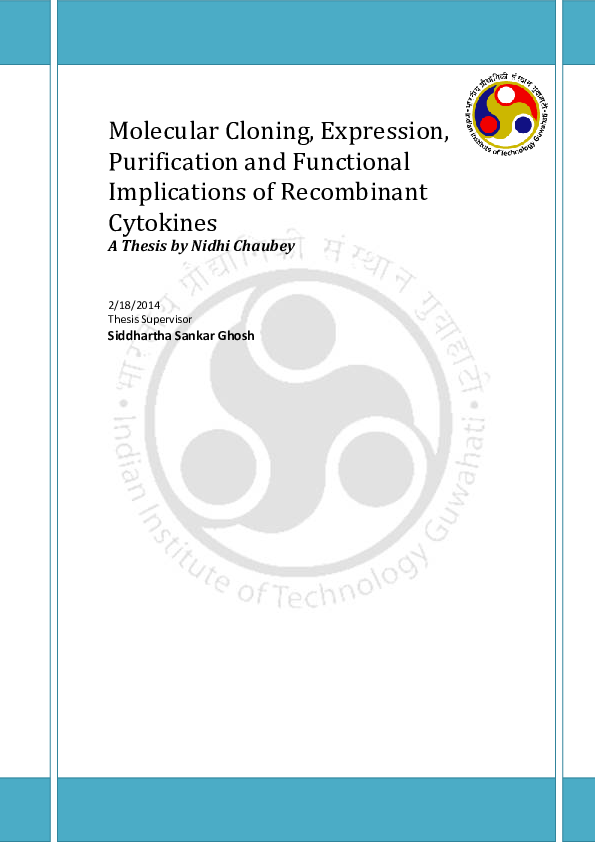 (PDF) Molecular Cloning Expression Purification and Functional ...