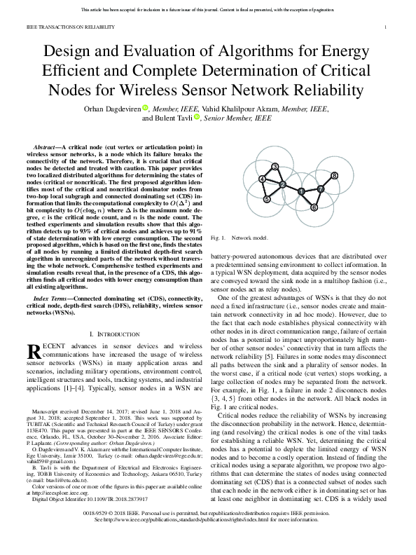 (PDF) Design and Evaluation of Algorithms for Energy Efficient and ...