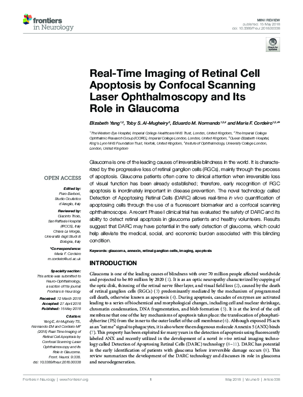 (PDF) Real-Time Imaging of Retinal Cell Apoptosis by Confocal Scanning ...