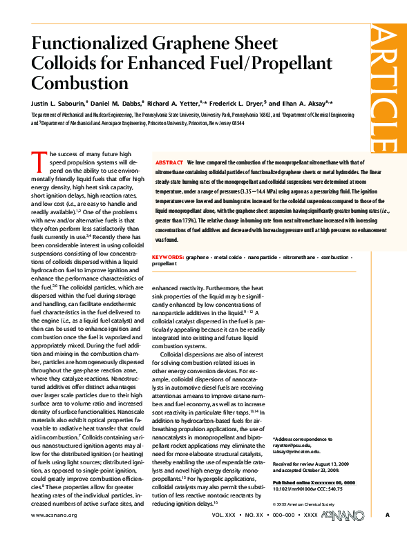 (PDF) Functionalized Graphene Sheet Colloids for Enhanced Fuel ...