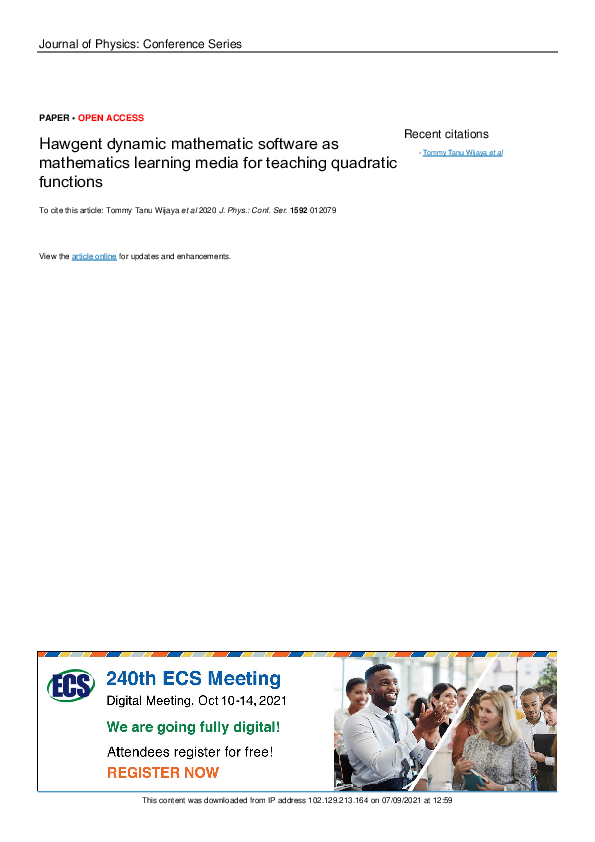 (PDF) Hawgent dynamic mathematic software as mathematics learning media ...