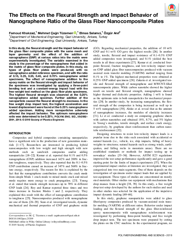 (PDF) The effects on the flexural strength and impact behavior of ...