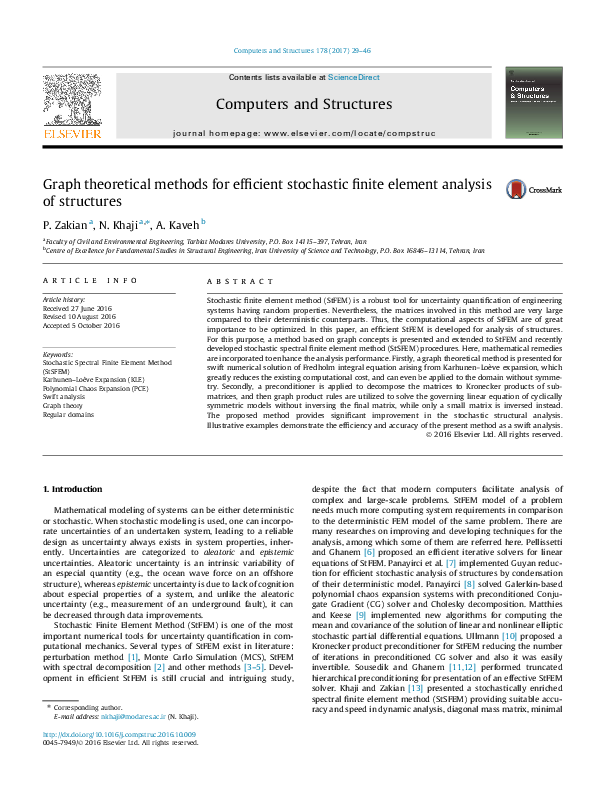 (PDF) Graph theoretical methods for efficient stochastic finite element ...