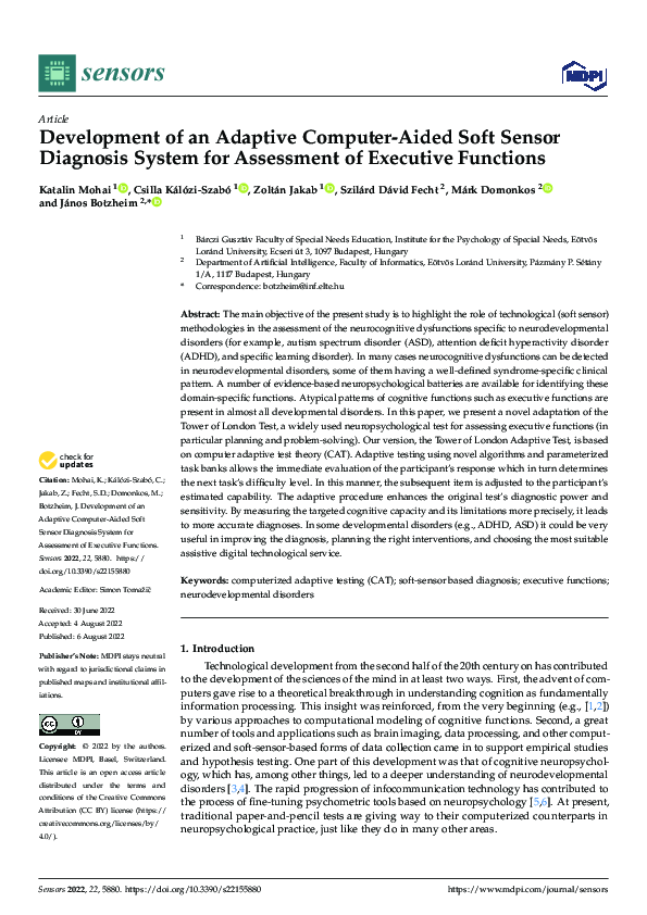 (PDF) Development of an Adaptive Computer-Aided Soft Sensor Diagnosis ...