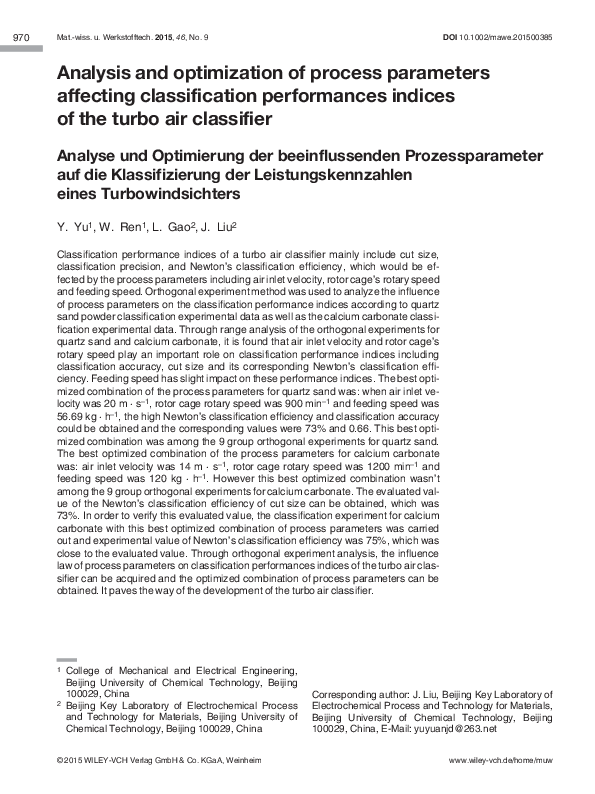 (PDF) Analysis and Optimization of Process Parameters of Abrasive Flow ...