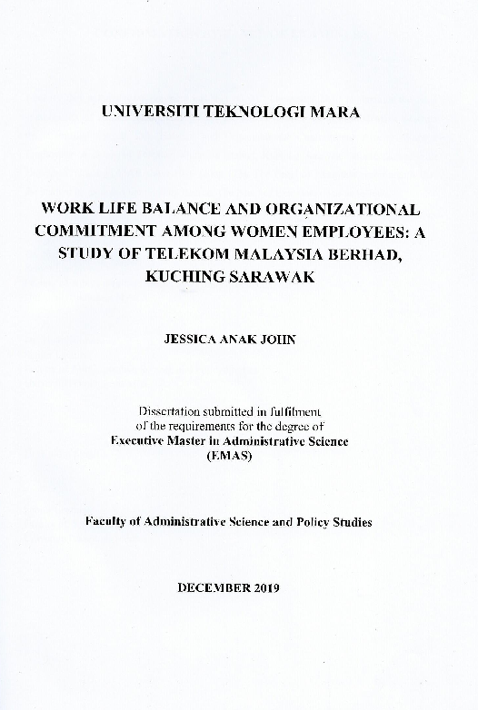 (PDF) Work life balance and organizational commitment among women ...