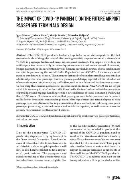 (PDF) The Impact of COVID-19 Pandemic on the Future Airport Passenger ...
