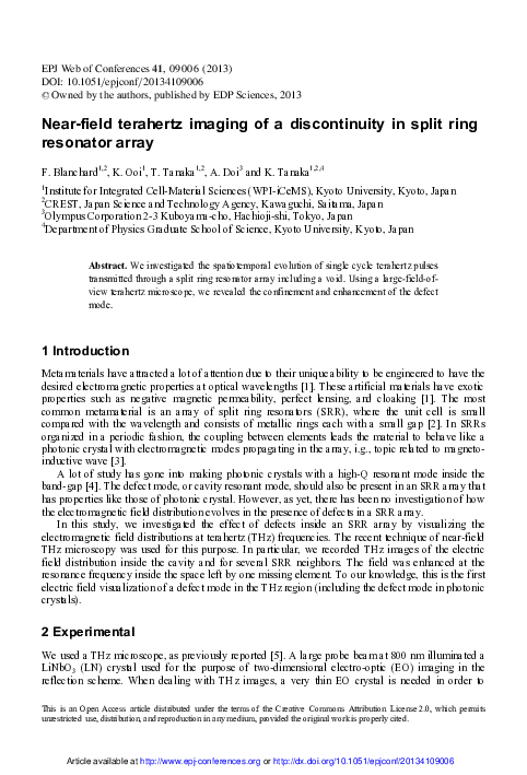 (PDF) Near-field terahertz imaging of a discontinuity in split ring ...