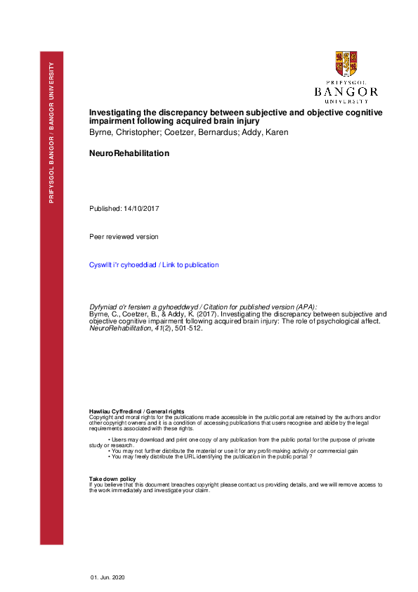 (PDF) Investigating the discrepancy between subjective and objective ...