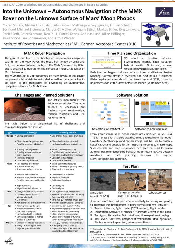 (PDF) Into the Unknown - Autonomous Navigation of the MMX Rover on the ...