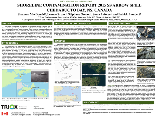 (PDF) Shoreline Contamination Report 2015 SS Arrow Spill Chedabucto Bay ...