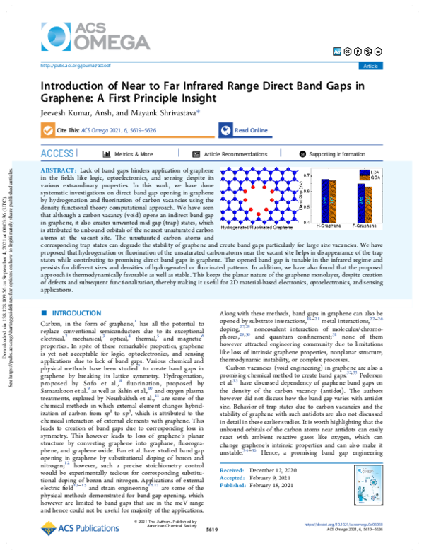 (PDF) Introduction of Near to Far Infrared Range Direct Band Gaps in ...