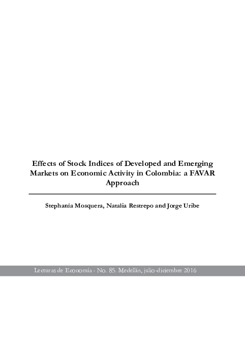 (PDF) Effects of Stock Indices of Developed and Emerging Markets on ...