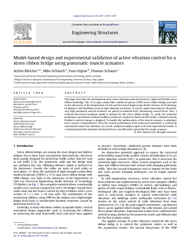 (PDF) Model-based design and experimental validation of active ...