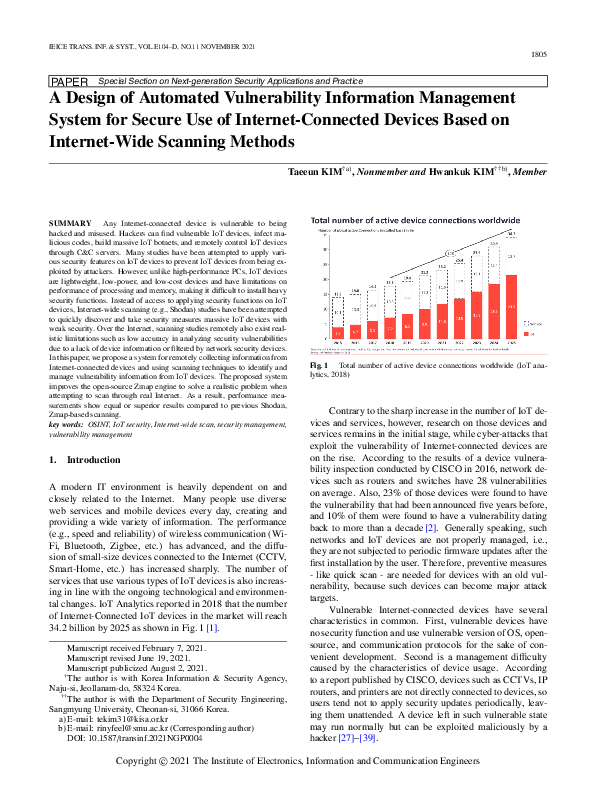 (PDF) A Design of Automated Vulnerability Information Management System ...