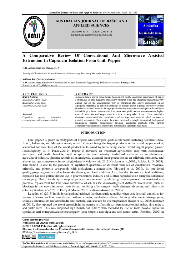 (PDF) A Comparative Review Of Conventional And Microwave