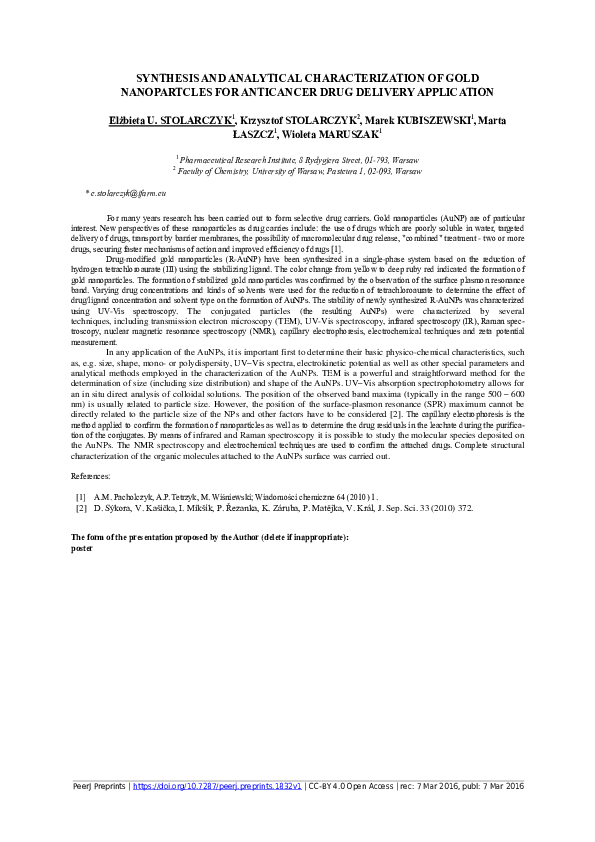 (PDF) Synthesis and Analytical Characterization of Novel Copper ...
