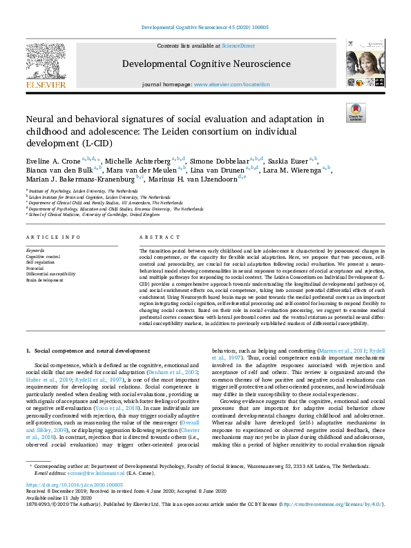 (PDF) Neural and behavioral signatures of social evaluation and ...