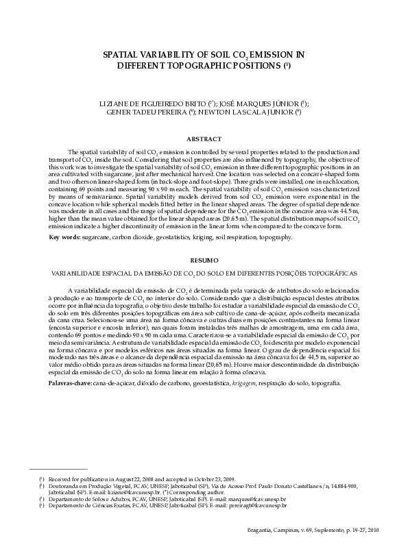 (PDF) Spatial variability of soil CO2 emission in different topographic ...