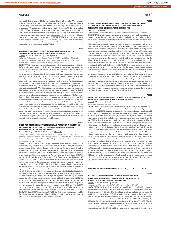 (PDF) PSS13 Validity and Reliability of the Visual Function ...